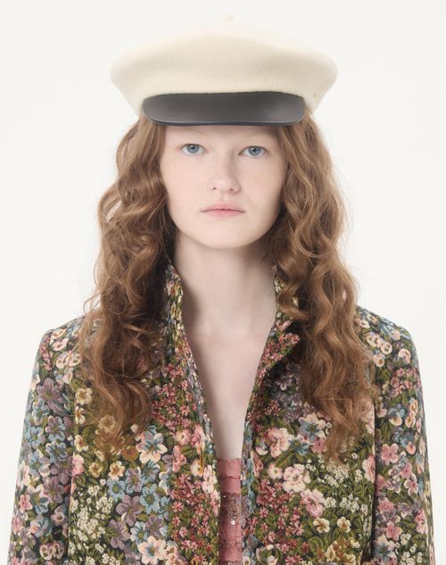 Valentino - Caban In Gobelin Apres L’hiver Fiorellini - Black/multicolor - Woman - Jackets And Blazers