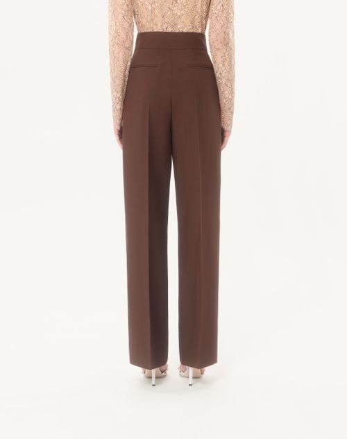 Valentino - British Mohair Trousers - Brown - Woman - Trousers And Shorts