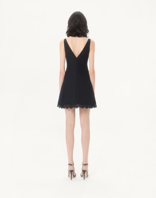 Valentino - Crepe Couture Short Dress - Black - Woman - Dresses