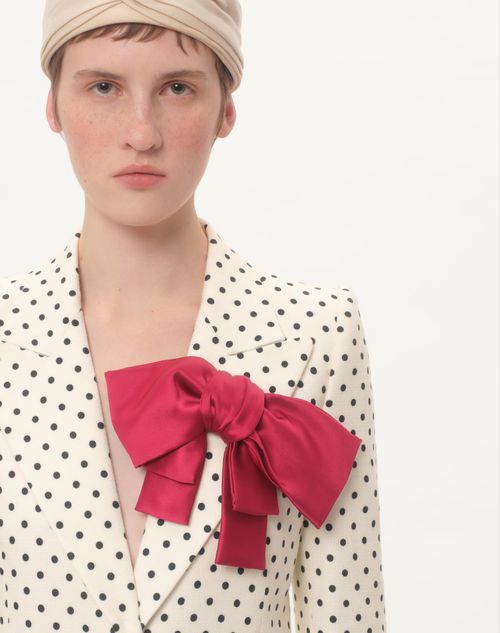Valentino - Supergran Plusdepois Print Jacket - Birch/black - Woman - Jackets And Blazers