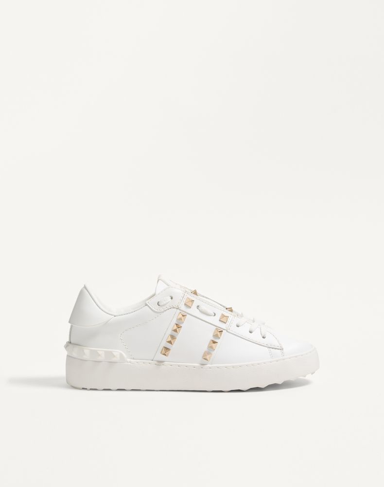Valentino Garavani Women's White Rockstud Untitled Sneaker Woman 41