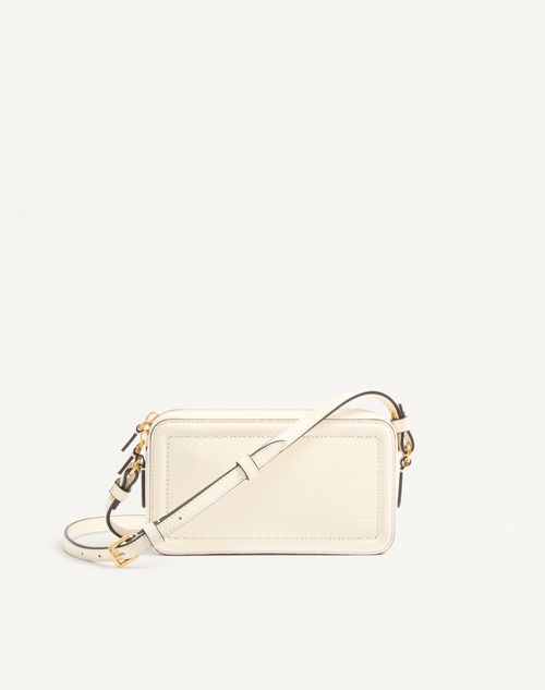 Valentino Garavani - Valentino Garavani Alltime Mini Shoulder Bag In Grainy Calfskin - Ivory - Woman - Clutches