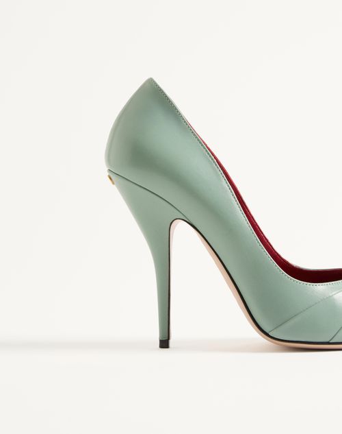 Valentino Garavani - Zapato Panthea De Cabritilla Con Tacón De 105 mm - Morning Dew - Mujer - Salones