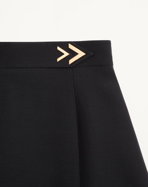Valentino - Crepe Couture Midi Skirt - Black - Woman - Skirts