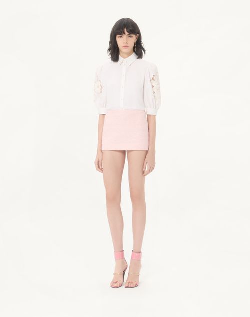 Valentino - Cotton Popeline Shirt - White - Woman - Shirts And Tops