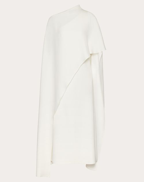 Shop Valentino Cady Couture Midi Dress Woman Ivory 40