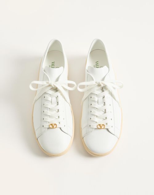 Valentino Garavani - Royco Sneaker In Nappa Calfskin - White - Man - Sneakers