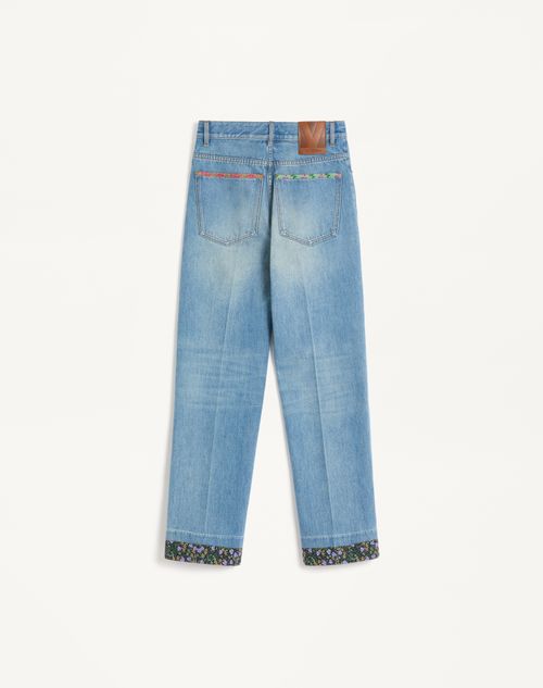 Valentino - Denim Pants - Denim - Woman - Denim