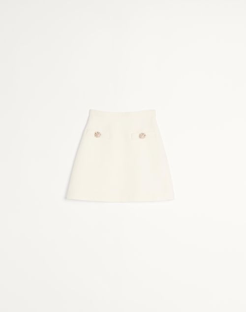 Valentino - Crepe Couture Skirt - Ivory - Woman - Skirts