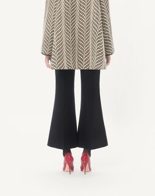 Valentino - Floral Lycra Knee-high Socks - Black - Woman - Soft Accessories