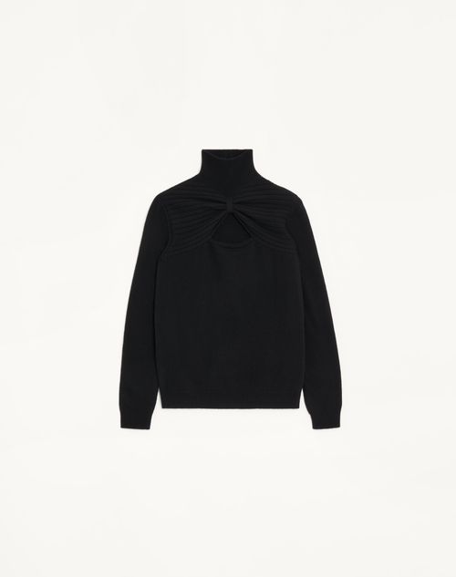 Valentino - Wool Sweater - Black - Woman - Knitwear
