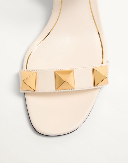 Valentino Garavani - Roman Stud Calfskin Sandal 60 Mm - Light Ivory - Woman - Sandals