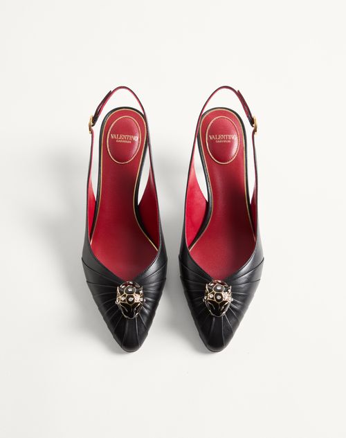 Valentino Garavani - Panthea Goatskin Pumps 55mm - Black - Woman - Pumps