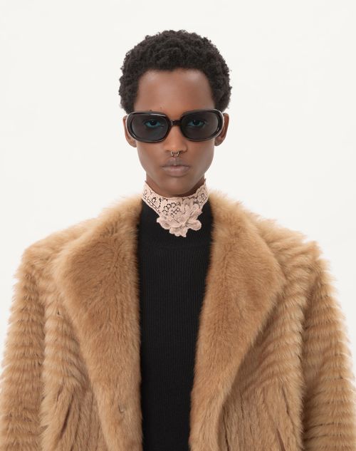 Valentino - Cashmere Jumper - Black/rose Dust - Woman - Knitwear