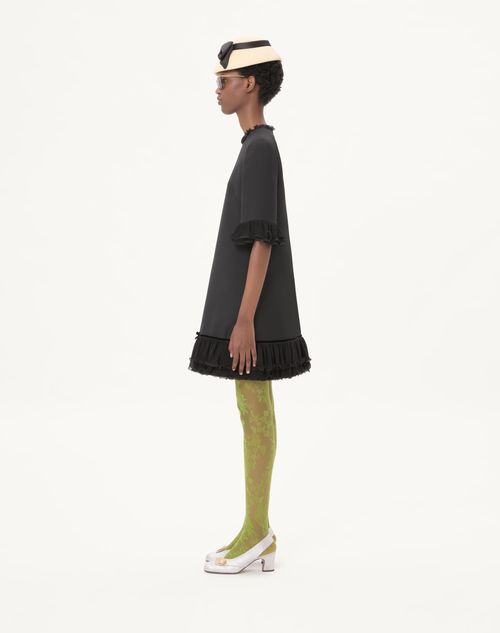 Valentino - Crepe Couture Short Dress - Black - Woman - Dresses