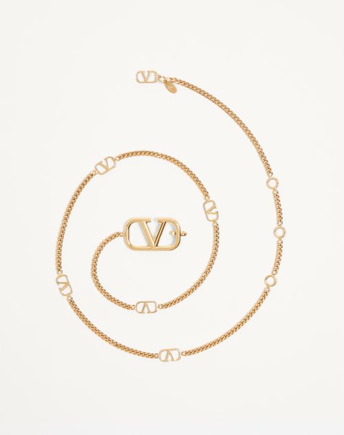 Valentino Garavani - Vlogo Signature Chain Belt - Gold - Woman - Belts