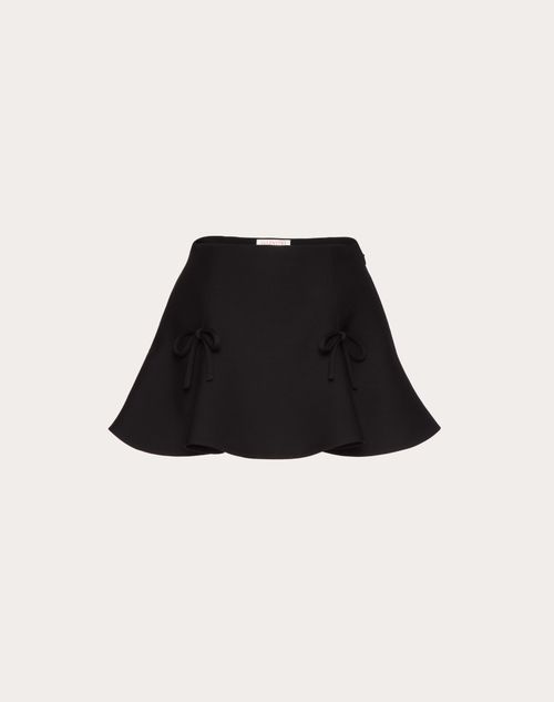 Valentino Crepe Couture Mini Skirt Woman Black 42
