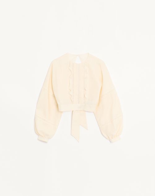 Valentino - Top In Couture Linen - Vaniglia - Donna - Camicie E Top