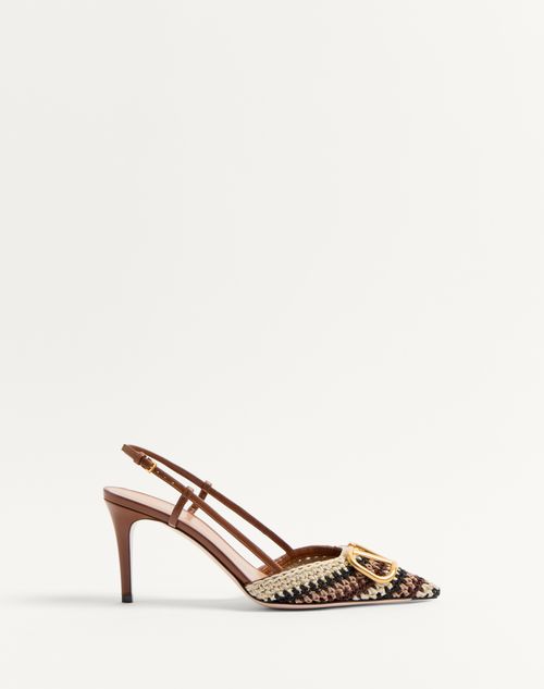 Valentino Vlogo Signature Slingback Pumps In Multicolour