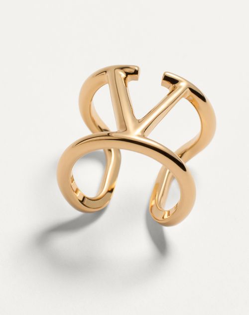 Valentino Garavani - Vlogo Signature Metal Ring - Gold - Woman - Jewelry