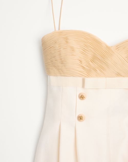 Valentino - Shantung Jumpsuit - Ivory - Woman - Dresses