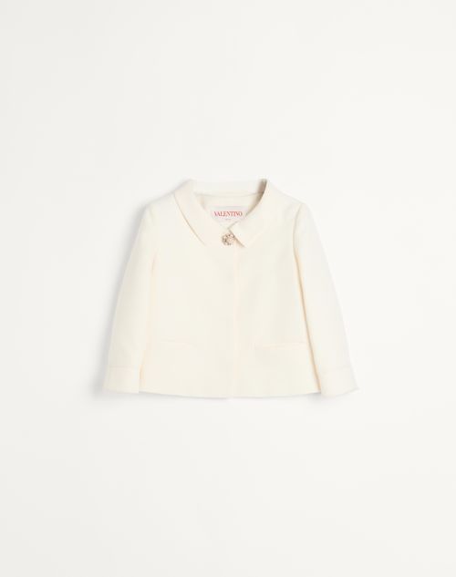 Valentino Giacca In Crepe Couture Donna Avorio 36