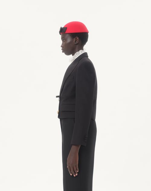 Valentino - Crepe Couture Jacket - Black - Woman - Jackets And Blazers