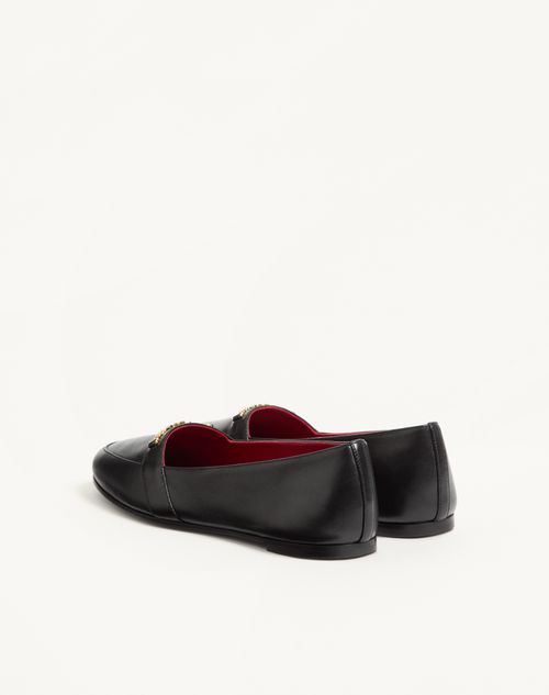 Valentino Garavani - Étudiant Nappa Leather Loafer - Black - Woman - Loafers