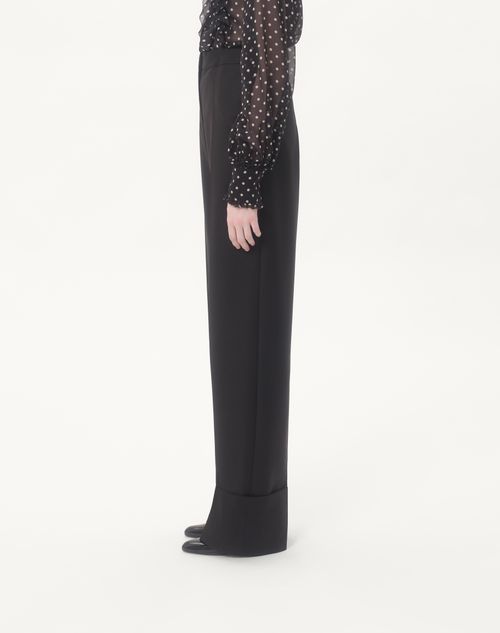Valentino - Virgin Wool Pants - Black - Woman - Pants And Shorts