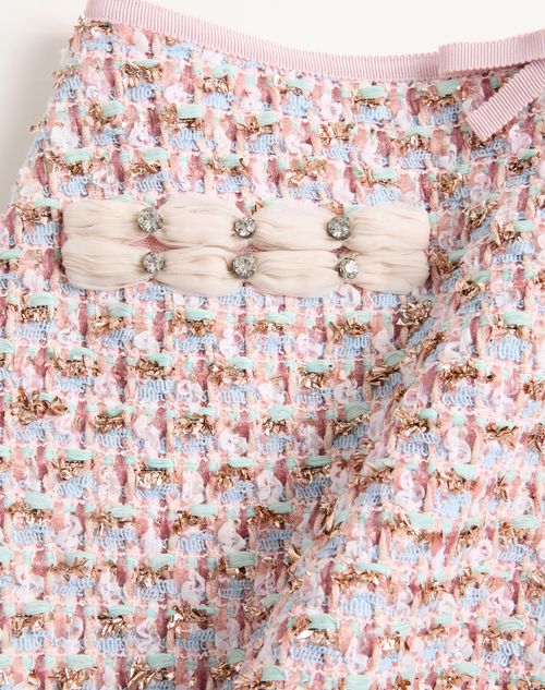 Valentino - Ribbon Tweed Skirt - Multicolour - Woman - Skirts