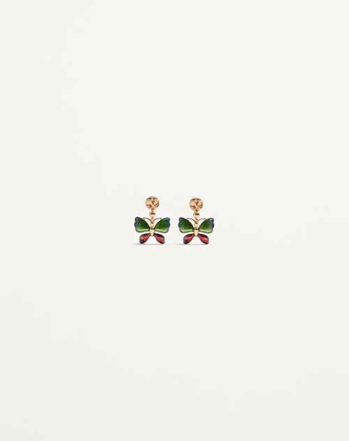 Valentino Garavani - Vouloirvoler Metal And Enamel Earrings - Gold/multicolor - Woman - Jewelry