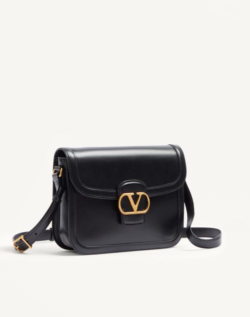 Valentino Garavani - Valentino Garavani 9to5 Smooth Calfskin Shoulder Bag - Black - Woman - Shoulder Bags