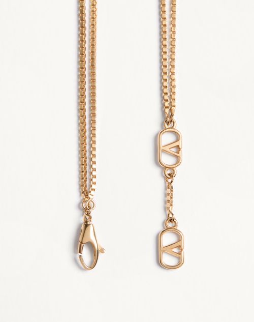 Valentino Garavani - Valentino Vlogo Floc Bracelet In Metal And Crystals - Gold/multicolour - Woman - Jewellery