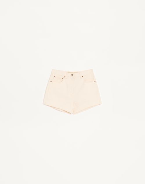 Valentino Denim Shorts Woman Ivory 26