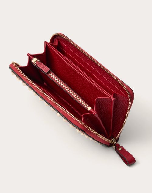 ロックスタッズ グレインカーフスキン ジップウォレット for