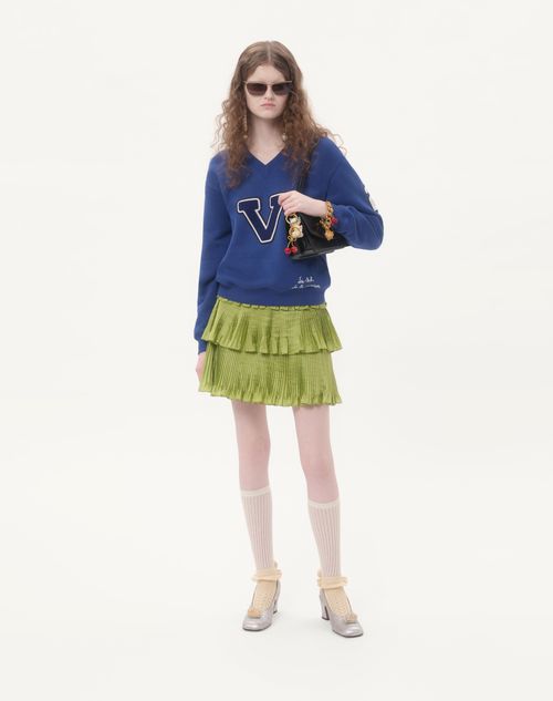 Valentino - Taffetas Skirt - Green - Woman - Skirts