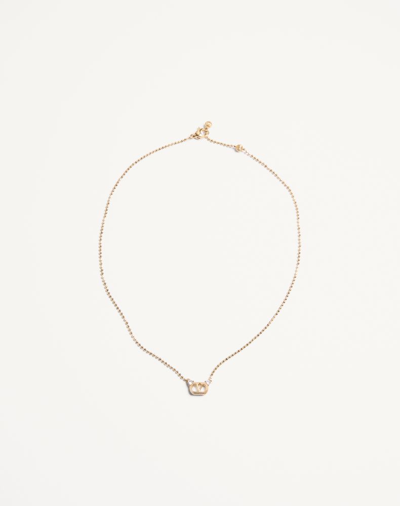 Valentino Garavani Women's Gold/Crystal Ovalette Necklace In Metal And Swarovski Crystals Woman Uni