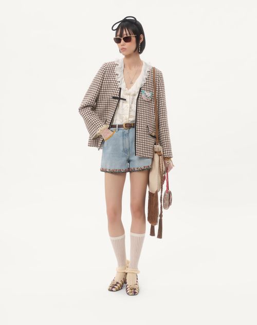 Valentino - Crepe Satin Shirt - Gardenia - Woman - Shirts & Tops