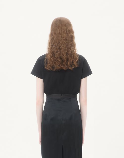 Valentino - Cotton T-shirt With Apollon Dyonisos Print - Black/red - Woman - T-shirts And Sweatshirts