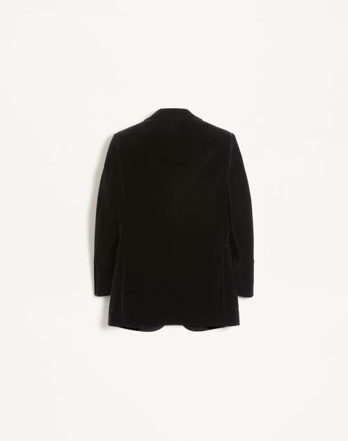 Valentino - Velvet Blazer - Black - Woman - Jackets And Blazers