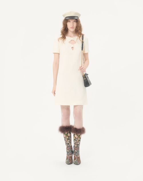 Valentino - クレープクチュール ショートドレス - アイボリー - ウィメンズ - ドレス