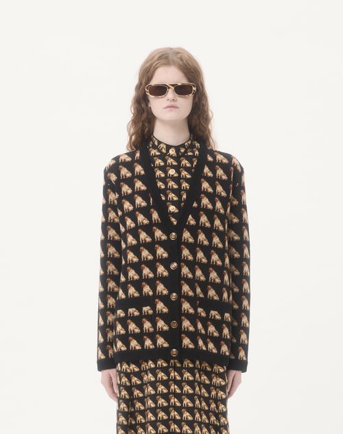 Valentino - Wool Cardigan - Black - Woman - Knitwear