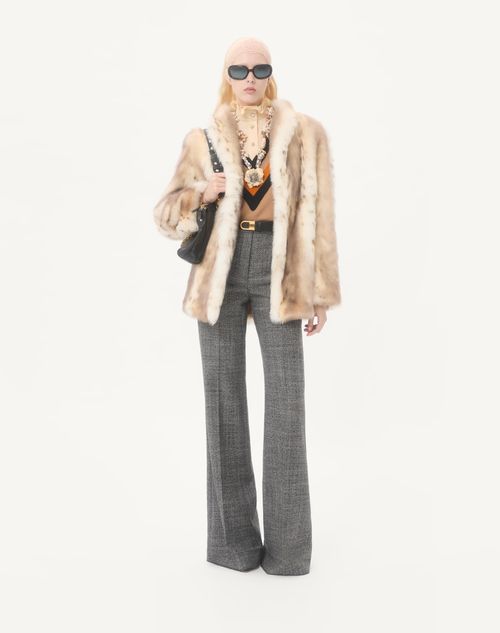Valentino - Georgette Blouse - Birch - Woman - Shirts And Tops
