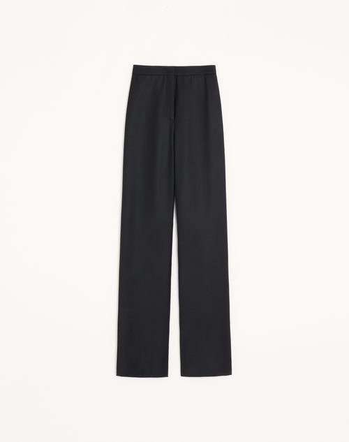 Valentino - Valentino Soft Sheen Wool Pants - Black - Woman - Trousers And Shorts