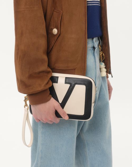 Valentino - Suede Jacket - Brown - Man - Outerwear