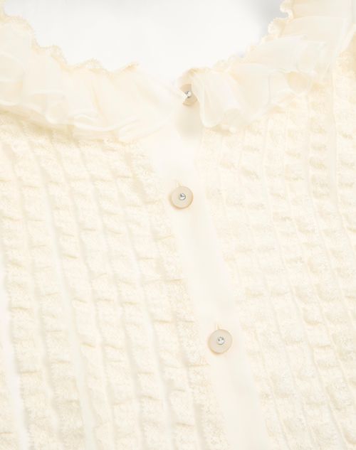 Valentino - Chiffon Blouse - Ivory - Woman - Shirts And Tops