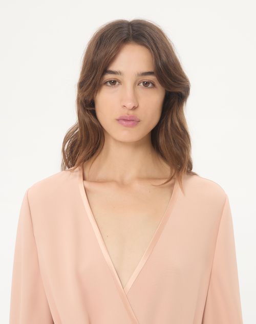 Valentino - Cady Couture Shirt - Salmon - Woman - Shirts And Tops