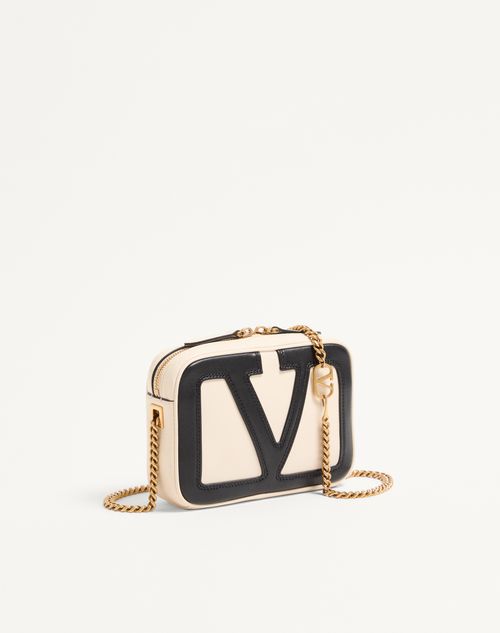 Valentino Garavani - Valentino Garavani Viva Superstar Nappa Leather Belt Bag - Butter/black - Woman - Belt Bags