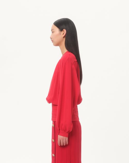 Valentino - Light Georgette Top - Paris - Woman - Shirts And Tops
