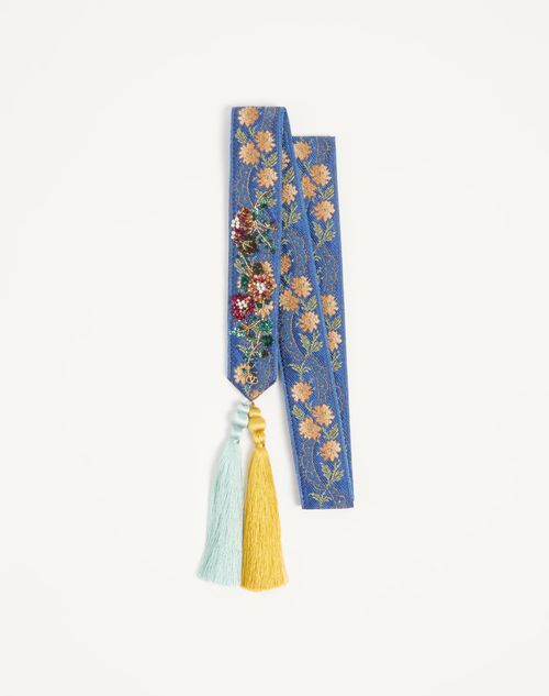 Valentino Garavani - Embroidered Viscose Bandeau Scarf - Multicolor - Woman - Soft Accessories